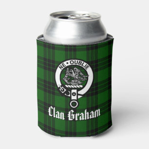 Porta-lata Clan Graham Crest Crachá e Tartan