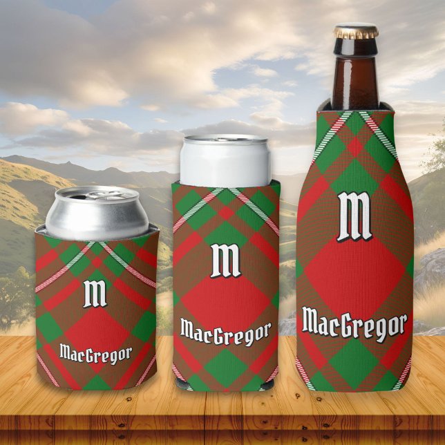 Porta-lata Clan Gregor Tartan Can Cooler (Criador carregado)