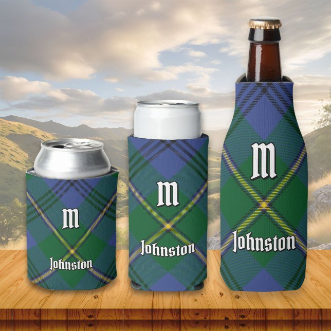 Porta-lata Clan Johnston Tartan Can Cooler (Criador carregado)