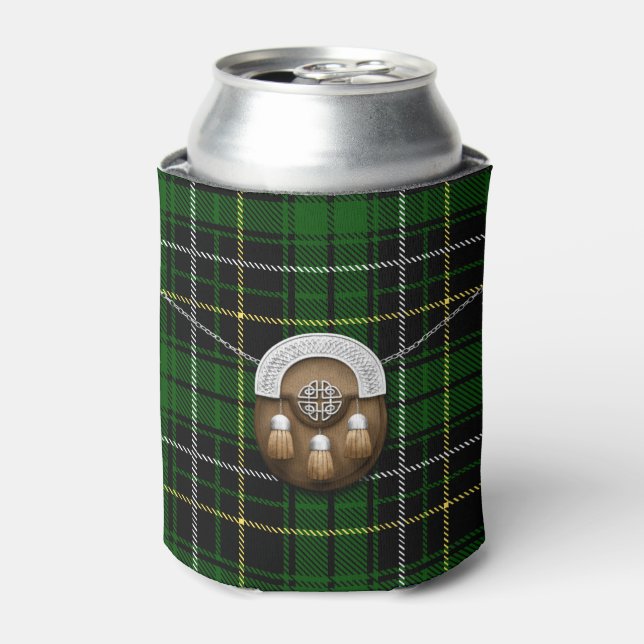 Porta-lata Clan MacAlpine Tartan E Sporran (Can Front)