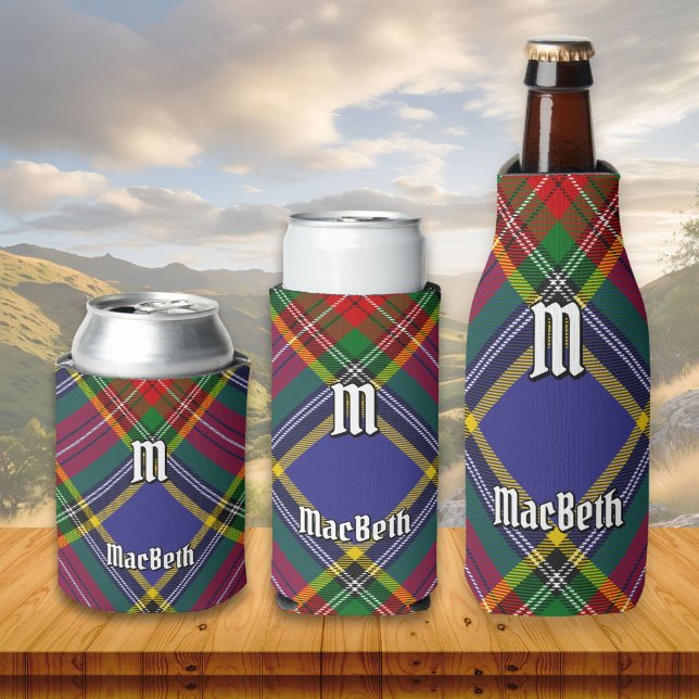 Porta-lata Clan MacBeth Tartan Can Cooler (Criador carregado)