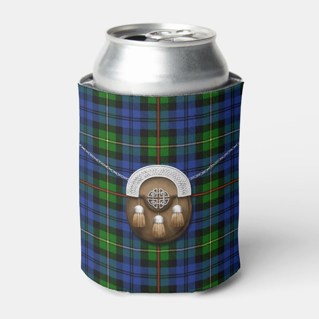 Porta-lata Clan MacEwan Tartan E Sporran (Can Front)