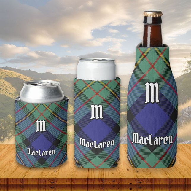 Porta-lata Clan MacLaren Tartan (Criador carregado)