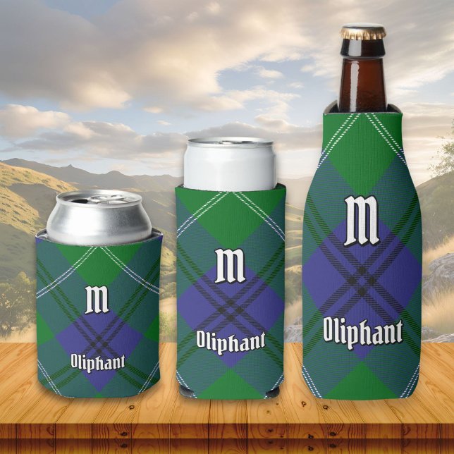 Porta-lata Clan Oliphant Tartan Can Cooler (Criador carregado)