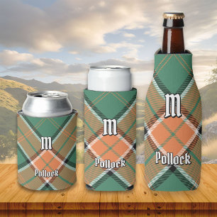 Porta-lata Clan Pollock Tartan Can Cooler