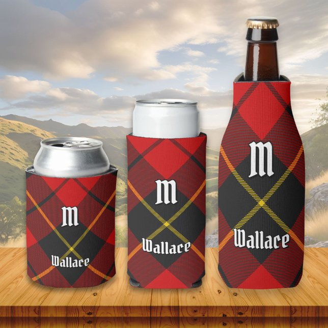Porta-lata Clan Wallace Tartan Can Cooler (Criador carregado)
