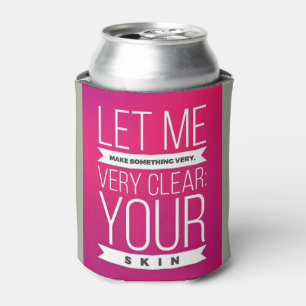 Porta-lata Claro engraçado do refrigerador do cozie da