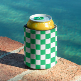 Porta-lata Classic green checkered 