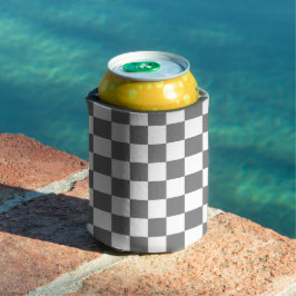 Porta-lata Classic grey checkerboard