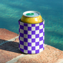 Porta-lata Classic visual violet checkerboard 