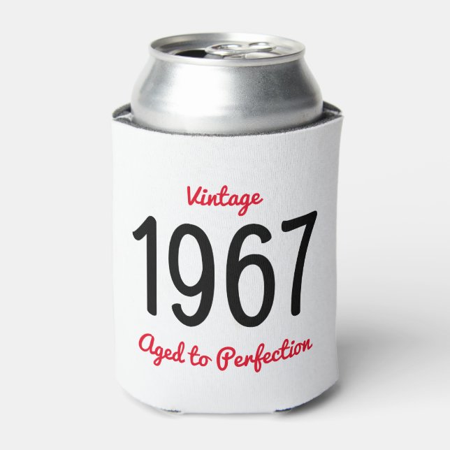 Porta-lata Clássico de 1967 Envelhecido à Perfeição Presente  (Can Front)
