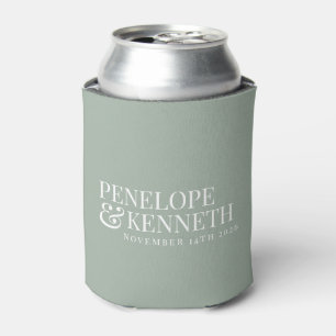 Porta-lata Clássico Elegante Simples Casamento Personalizado