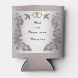 Porta-lata Clássy Mauve Wedding Favor