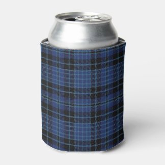 Porta-lata Clero Escocês Xadrez Azul Branco Preto
