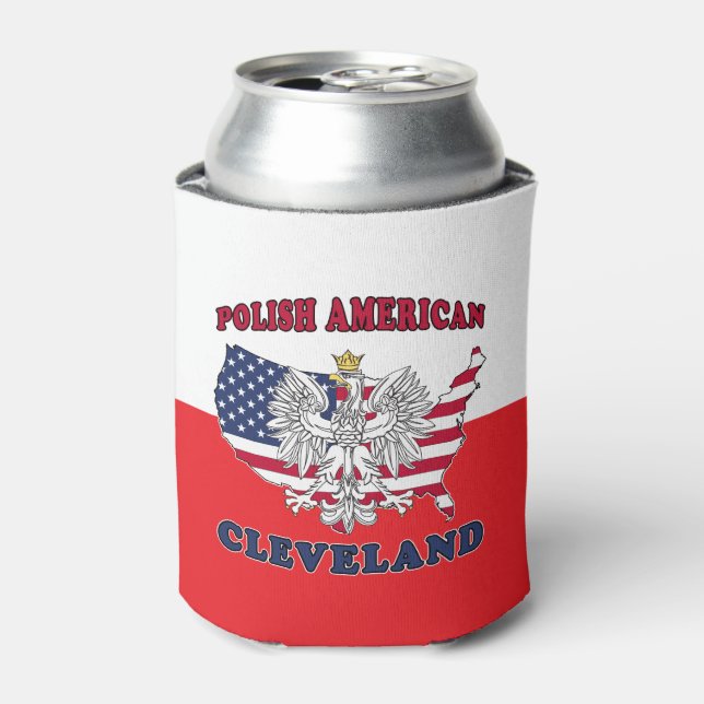 Porta-lata Cleveland Ohio Polonês Eagle (Can Front)