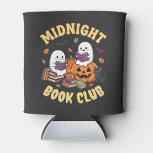 Porta-lata Clube do Livro de Halloween Fantasma Leitura Desen