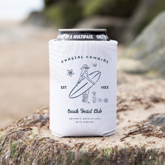 Porta-lata Coastal Cowgirl Bachelorette (Criador carregado)