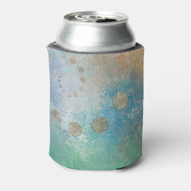 Porta-lata Coastal Grunge | Azul e Verde Dourado (Can Back)