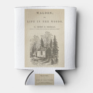 Porta-lata Cobrir do Livro Walden Vintage