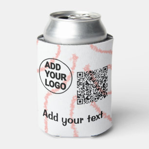Porta-lata Código QR minimalista simples adicionar logotipo n