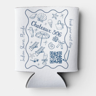 Porta-lata Código QR personalizado para promoção de Airbnb e