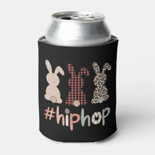 Porta-lata Coelho de Páscoa Hip Hop Primavera Fofo