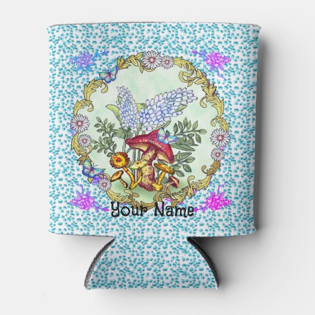 Porta-lata Cogumelo de Borboleta pode arrefecer (Frente)