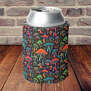 Porta-lata Cogumelos Mágicos Bioluminescentes