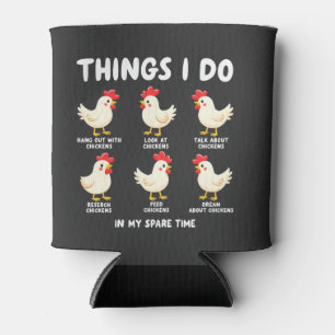 Porta-lata Coisas que faço na agricultura de frango do tempo