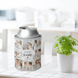 Porta-lata Colagem De Cinzas Fotográficas Que Amo Sua Avó Mel