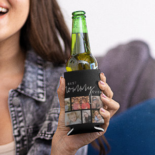 Porta-lata Colagem de Fotografias de Mamãe Personalizada Pret