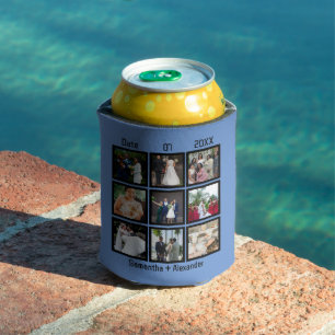 Porta-lata Colagem de Fotografias do Aniversário de Casamento