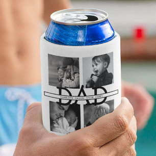 Porta-lata Colagem de Fotografias do Pai Personalizado na mod
