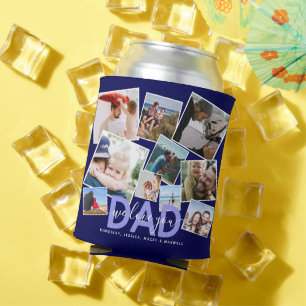 Porta-lata Colagem de Fotos Moderna 'Nós Te Amamos' Papai