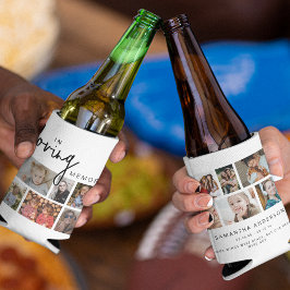 Porta-lata Colagem De Fotos White Custom In Loving Memory 12