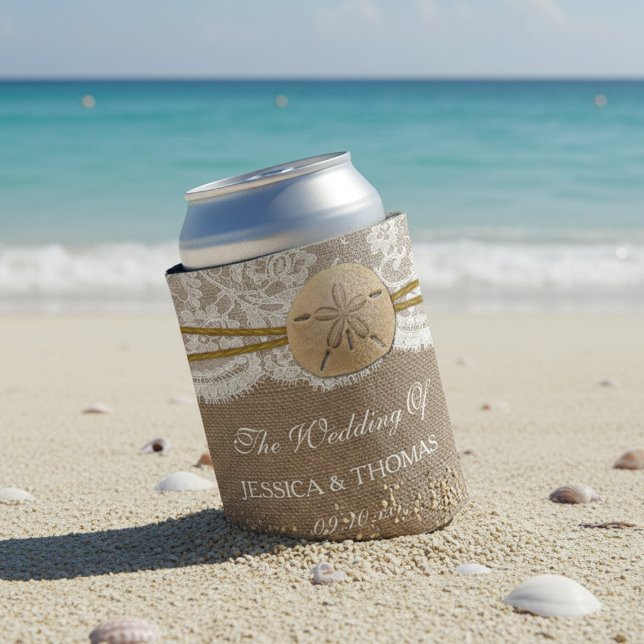Porta-lata Coleção de Casamento de Praia do Dólar Russo (Criador carregado)