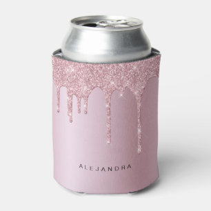 Porta-lata Colírio de ouro rosa-rosa-na moda elegante