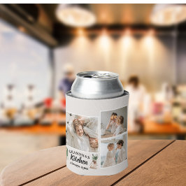 Porta-lata Collage Photo & Grandma Kitchen Está Sempre Aberta