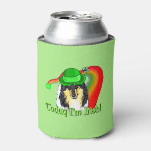 Porta-lata Collie Dia de São Patrício