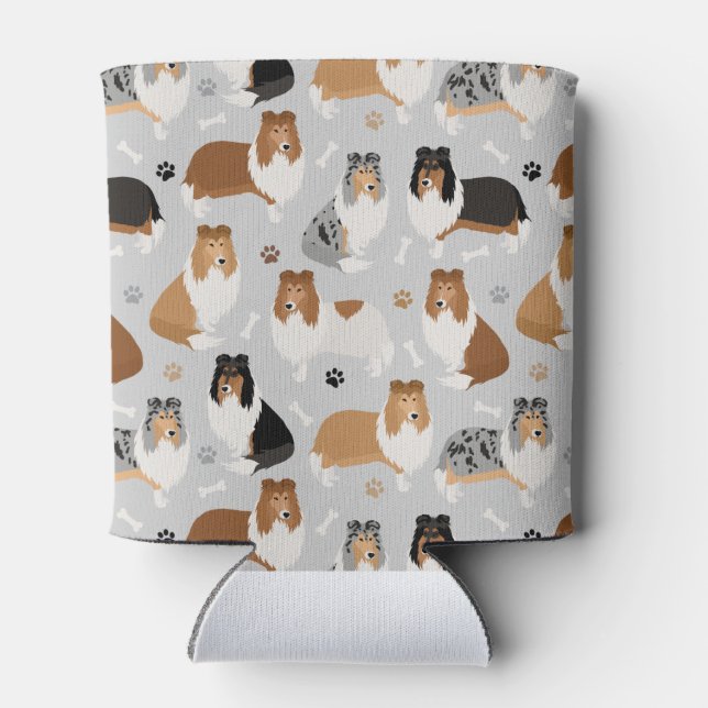 Porta-lata Collie Paws e Ossos Raros Podem Arrefecer (Traseira)