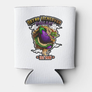 Porta-lata Coloque o dragão de beringelas na lata Coozie