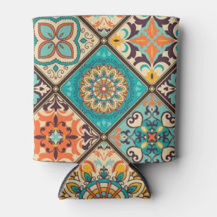 Porta-lata Colorida azulejo de retalhos: Motivos islâmicos.