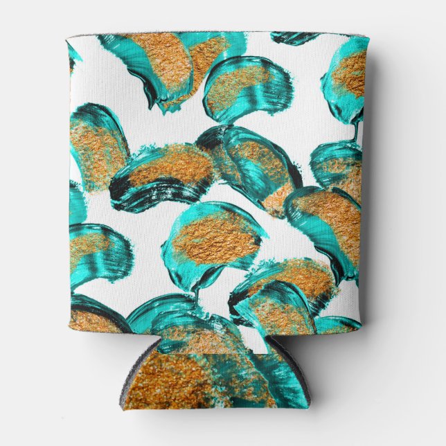 Porta-lata Colorida Watercolor, Arte Moderna. (Frente)