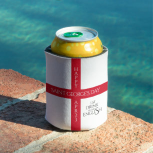 Porta-lata Coma Bebida e Seja Rua Inglês, George's Cross Flag