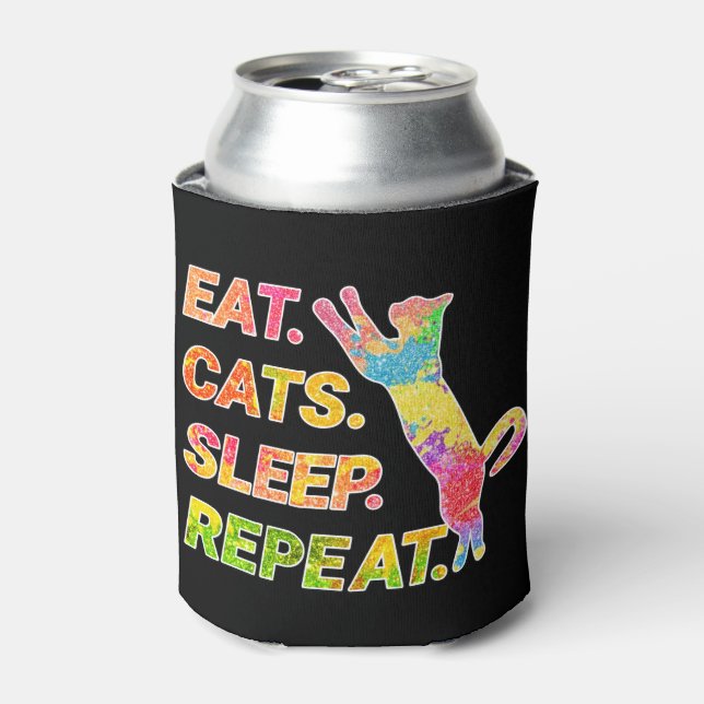 Porta-lata Coma, Dorme, Gatos, Repita (Can Front)