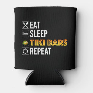 Porta-lata Coma. Durma. Bares Tiki. Repita
