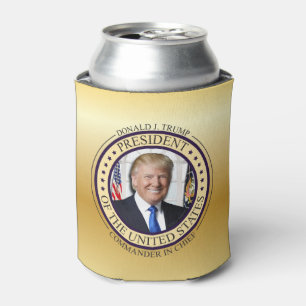 PORTA-LATA COMANDANTE-CHEFE OURO PRESIDENCIAL DE DONALD TRUMP