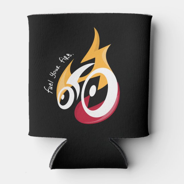 Porta-lata Combustível para o seu fogo, motivação de ciclismo (Frente)