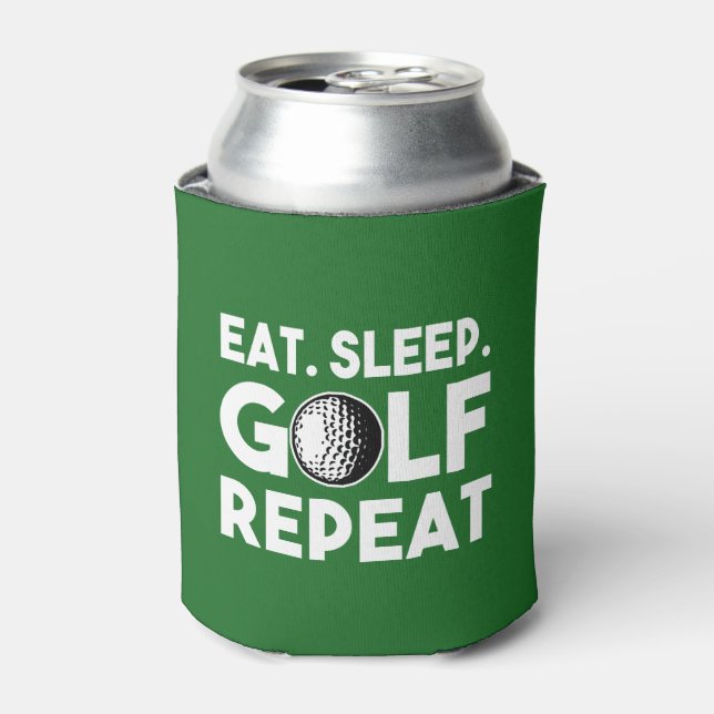 Porta-lata Come Sleep Golf Repete cerveja engraçada (Can Front)
