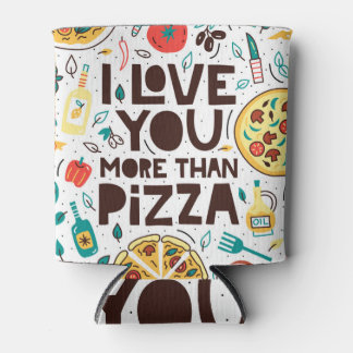 Porta-lata Comida italiana, pizzas adoráveis.